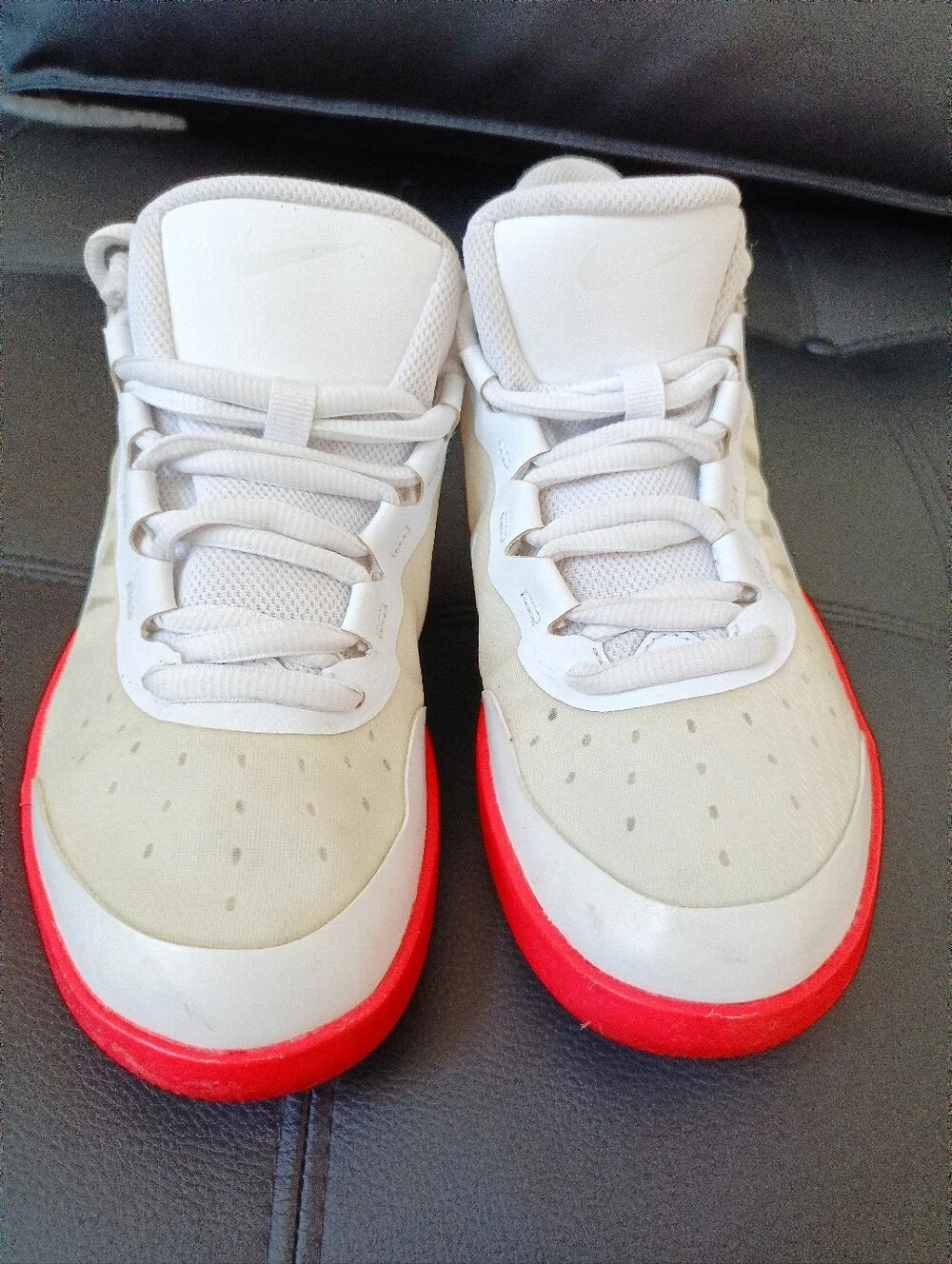 Nike‎ Court Air Max Vapor Wing MS Sneakers White/Orange CI9838-102 size 8